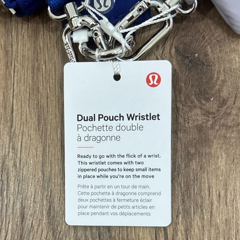 NWT Lululemon Dual Pouch Wristlet In Riverside/Faint Lavender - Picture 6 of 7